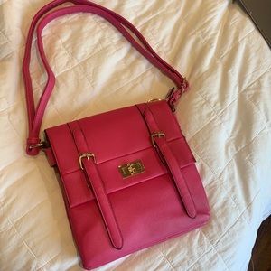 Adorable double strap pink purse